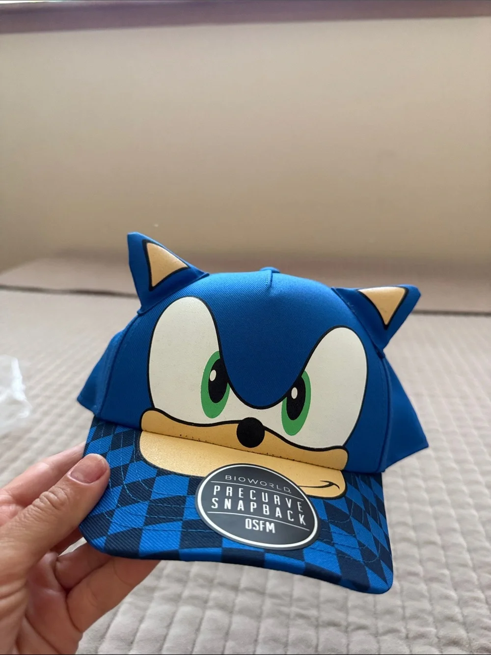 Sonic the Hedgehog Blue Kids Snapback Hat
